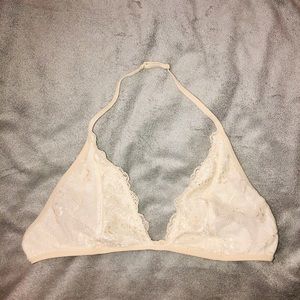 Lace halter bralette